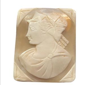 Vintage Large Shell Cameo Unset hand carved
